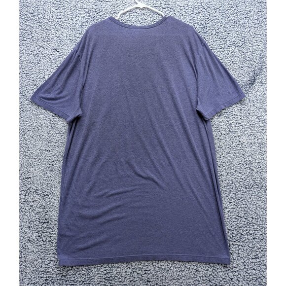 Lacoste Sleepwear Night Shirt Dress Womens LG Pajama Short Sleeve Relaxed Fit - Picture 2 of 11